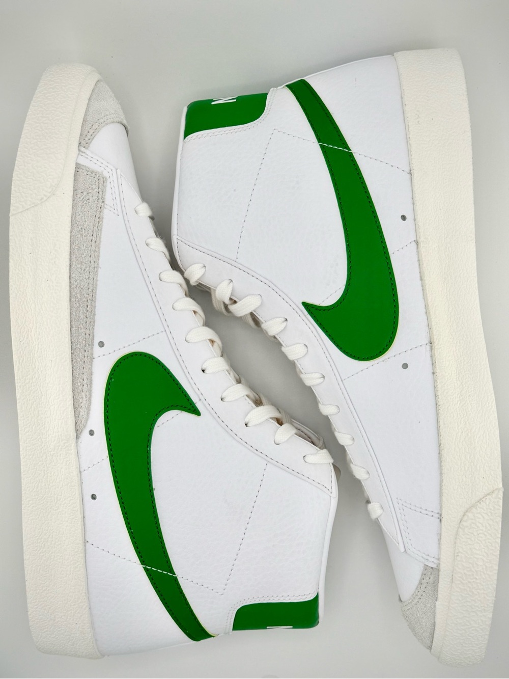 Nike Blazer mid '77 Vintage Pine Green/White/Sail/Black Leather BQ6805-115 13M